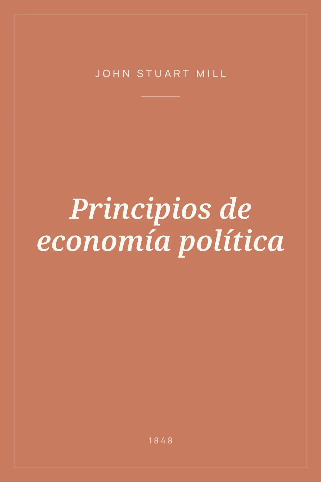 Portada de Principios de economía política