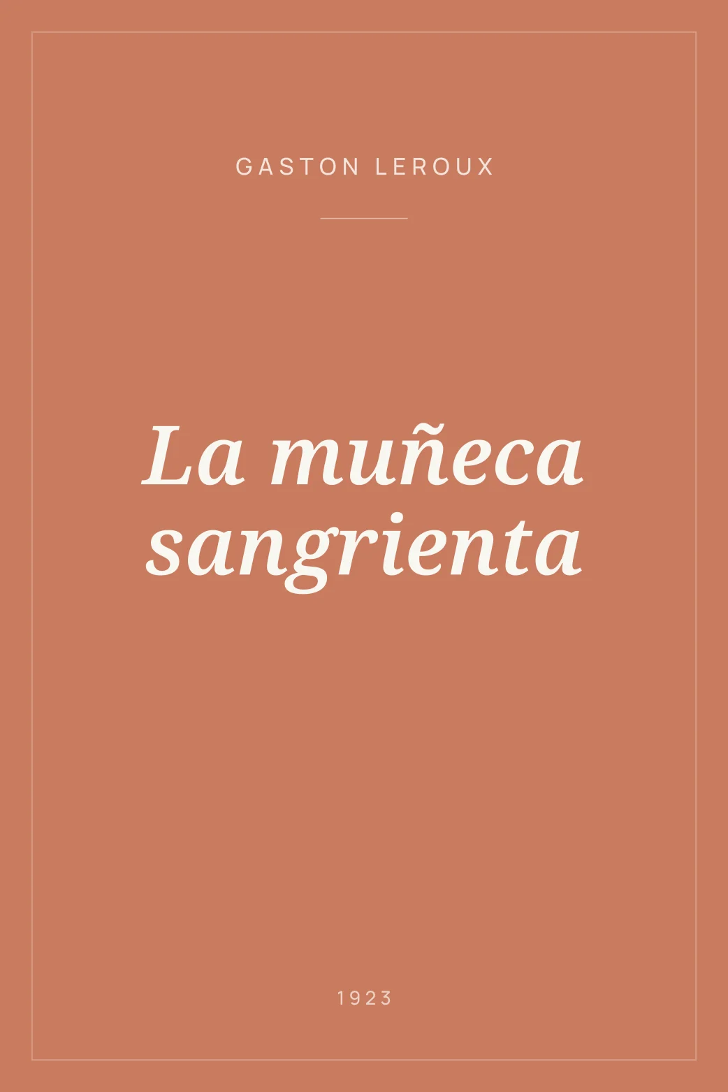 Portada de La muñeca sangrienta