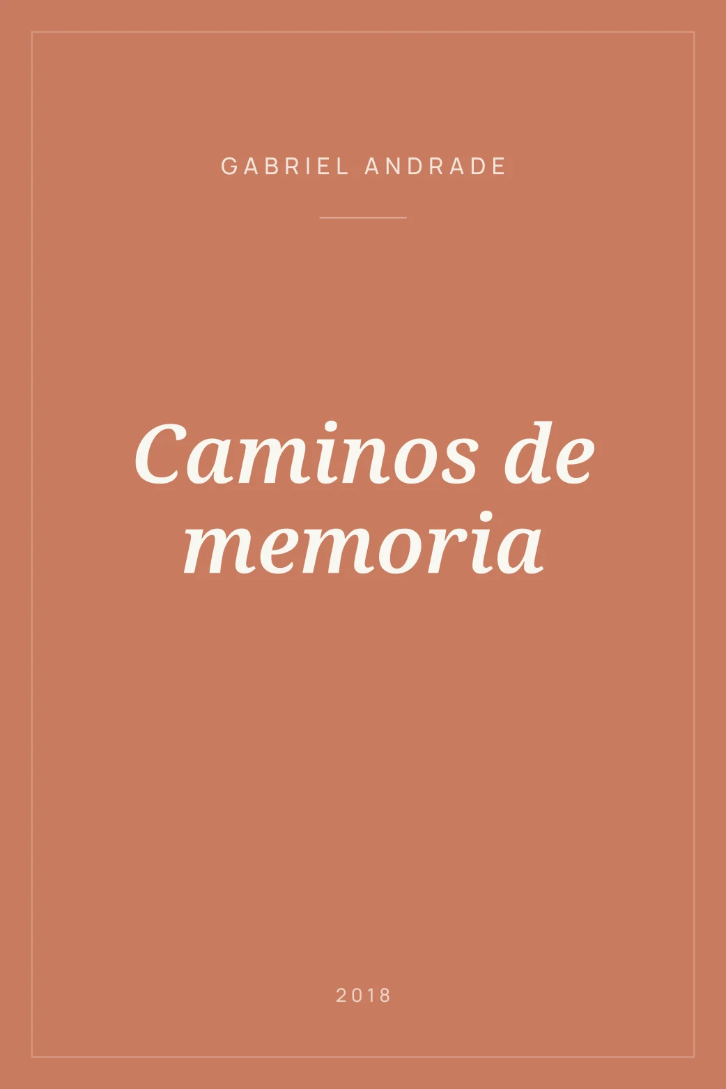 Portada de Caminos de memoria