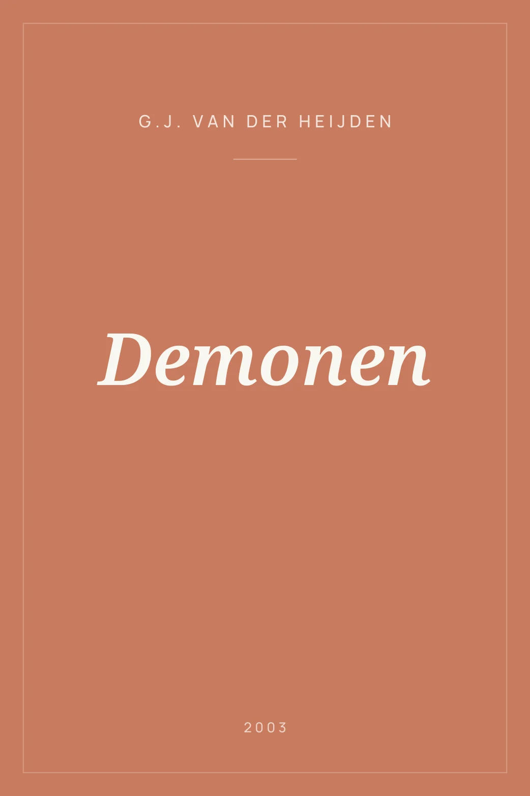 Portada de Demonen