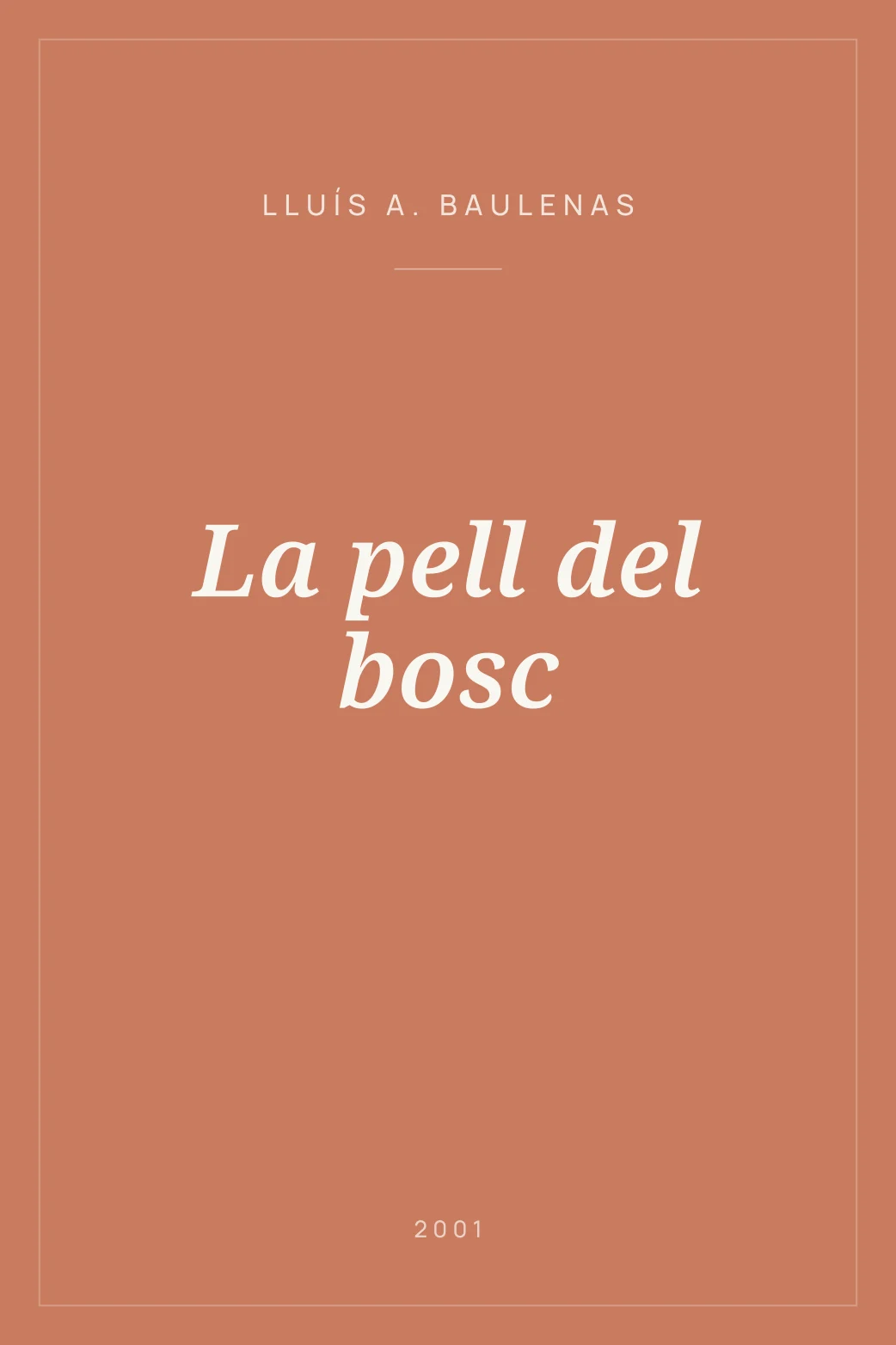 Portada de La pell del bosc
