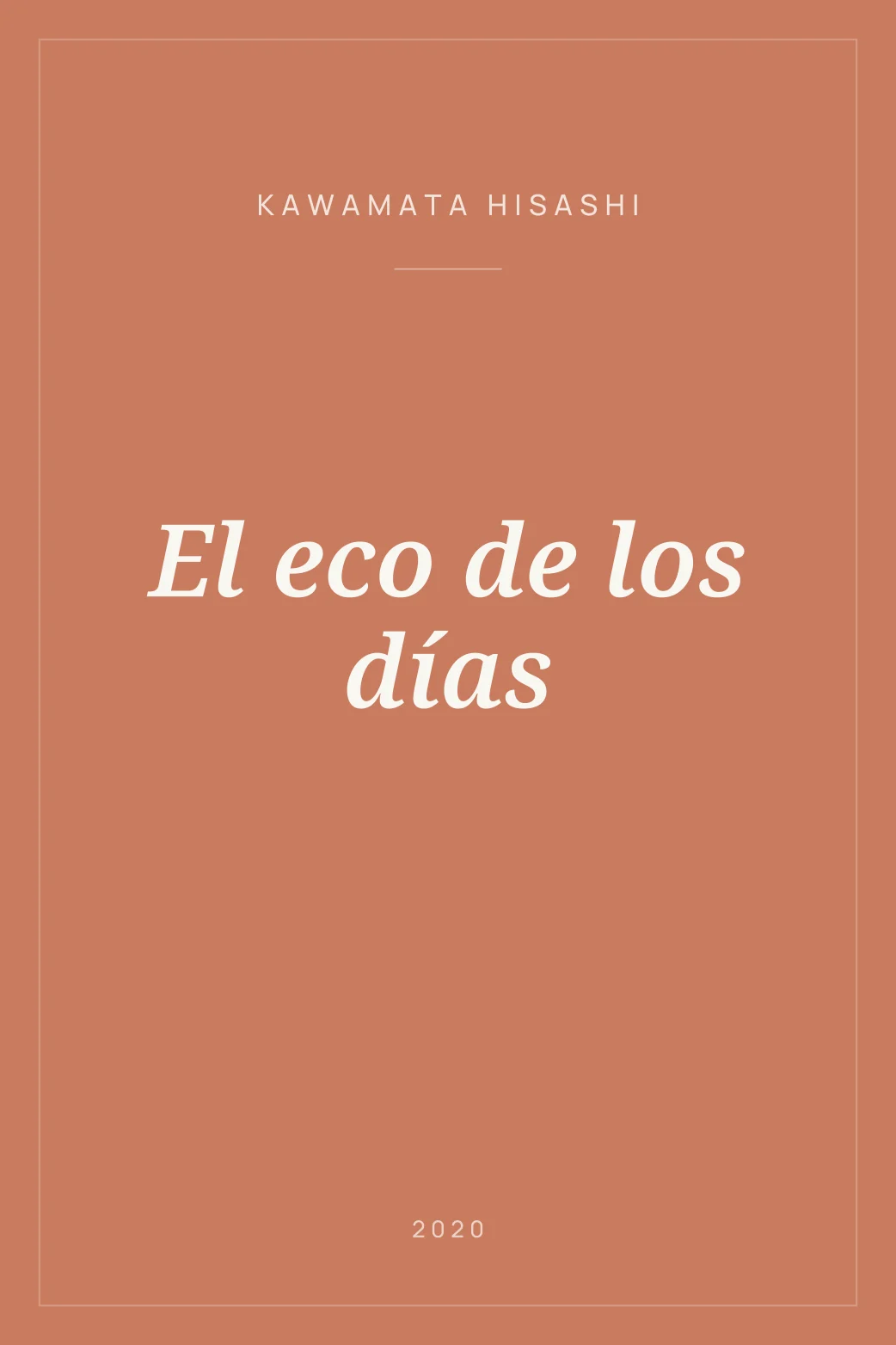 Portada de El eco de los días