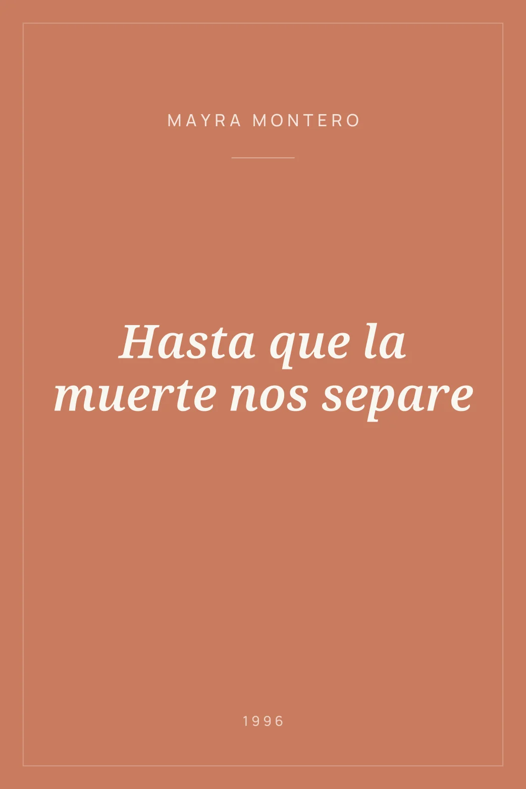 Portada de Hasta que la muerte nos separe