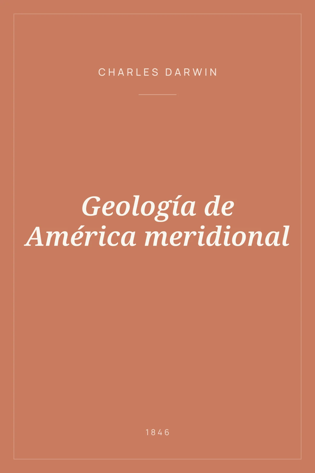 Portada de Geología de América meridional