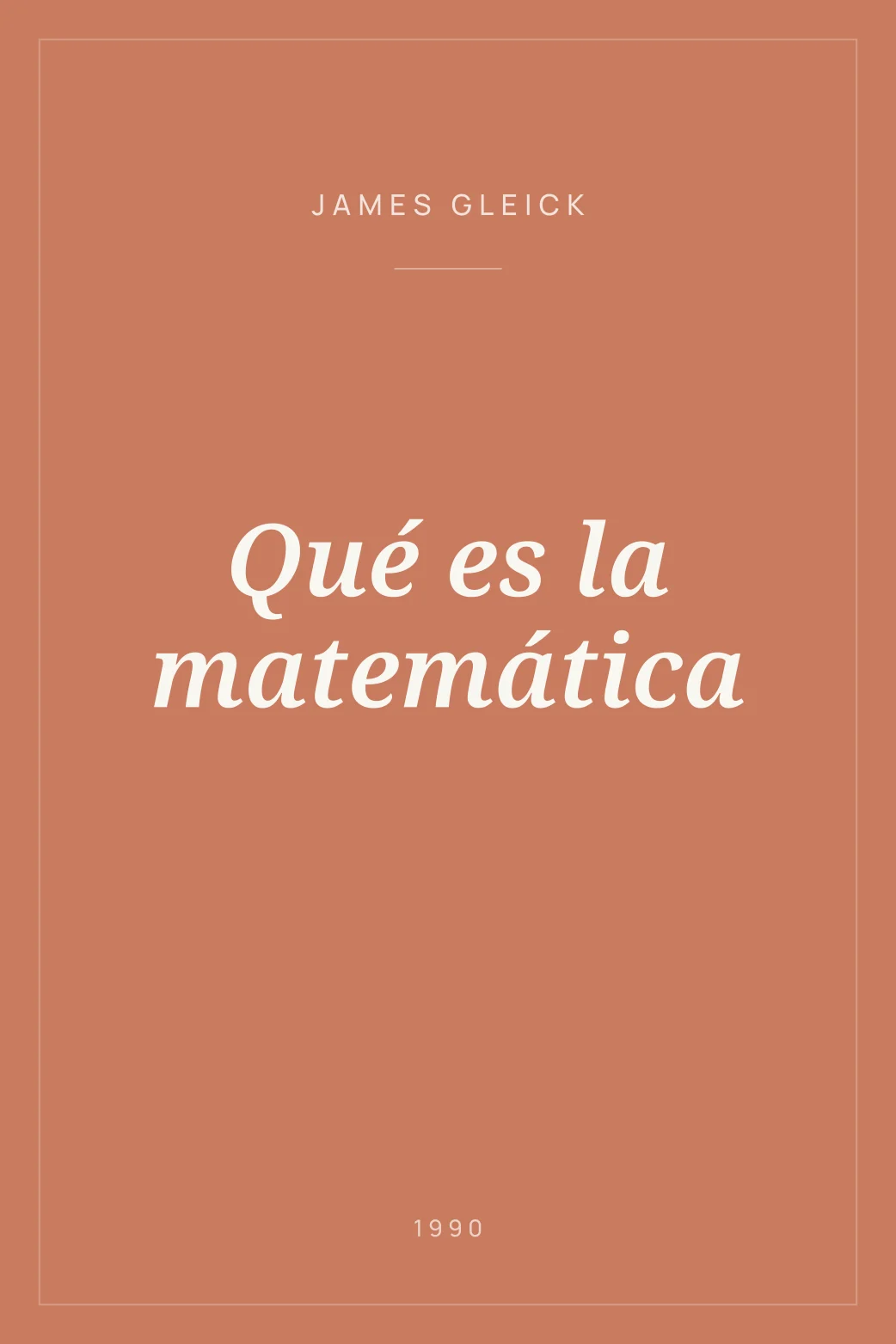 Portada de Qué es la matemática