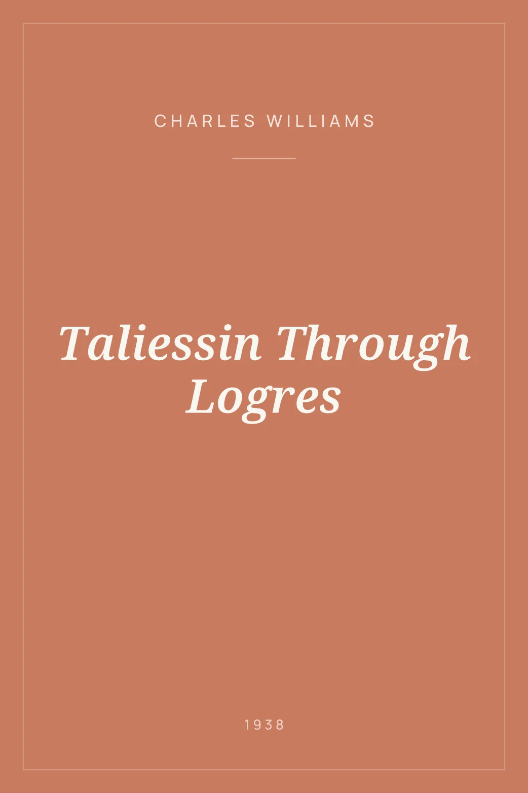 Portada de Taliessin Through Logres