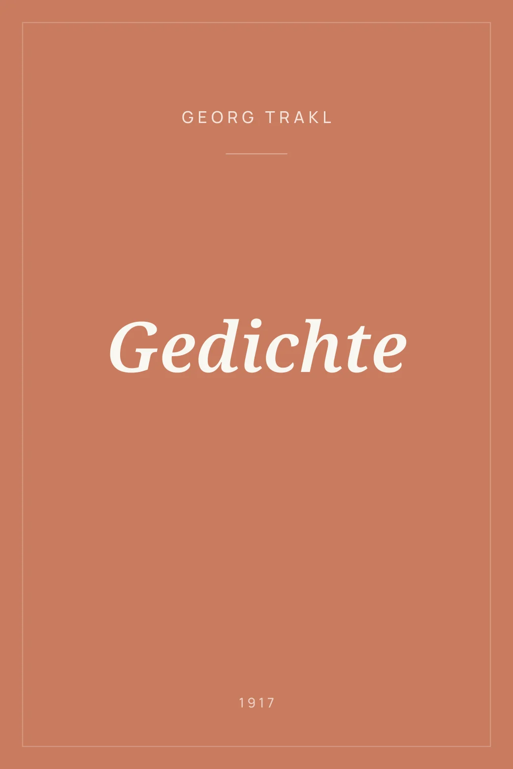 Portada de Gedichte