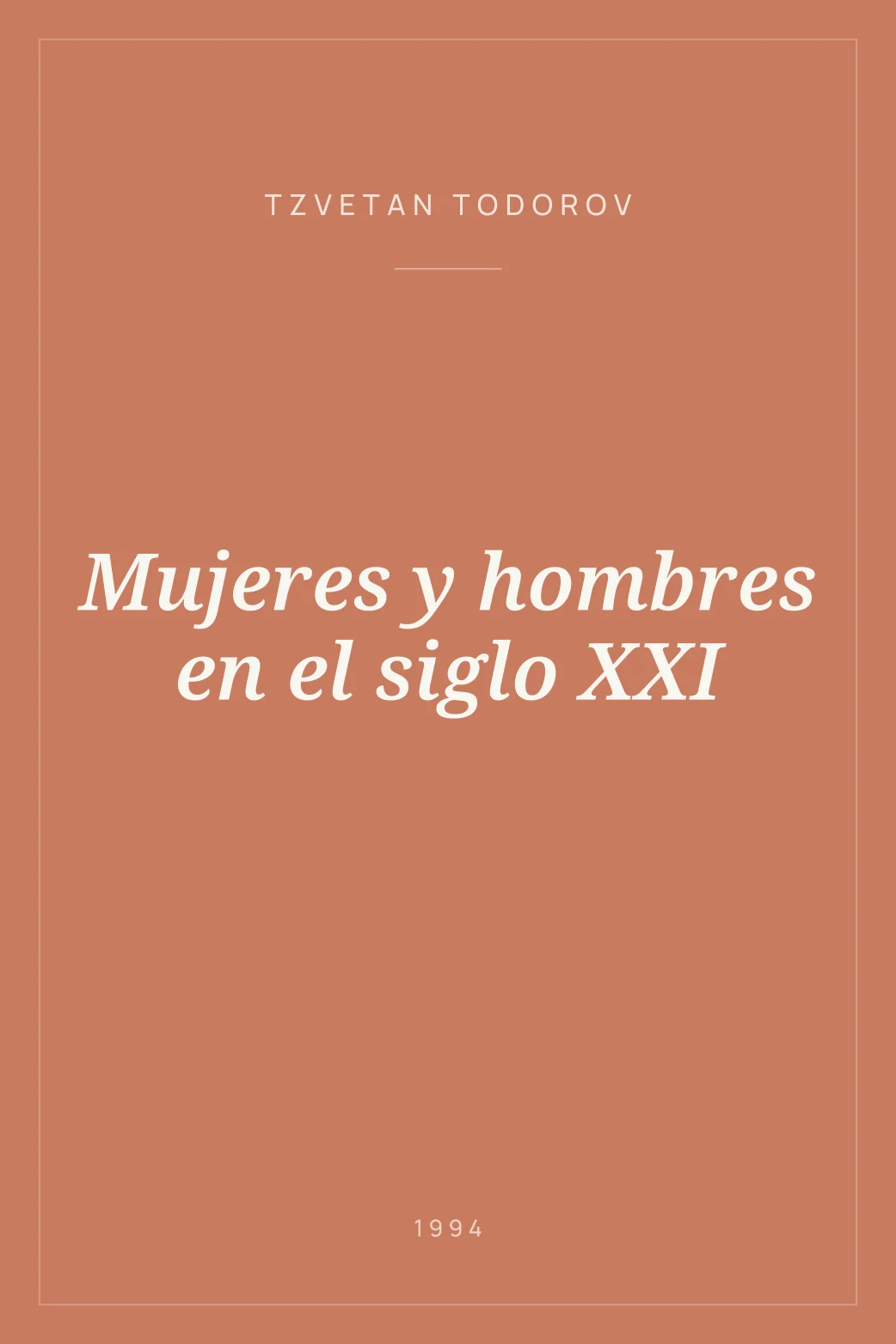 Portada de Mujeres y hombres en el siglo XXI