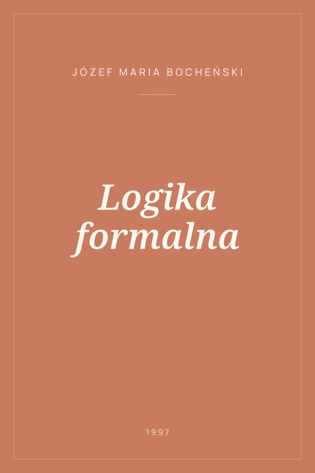 Portada de Logika formalna