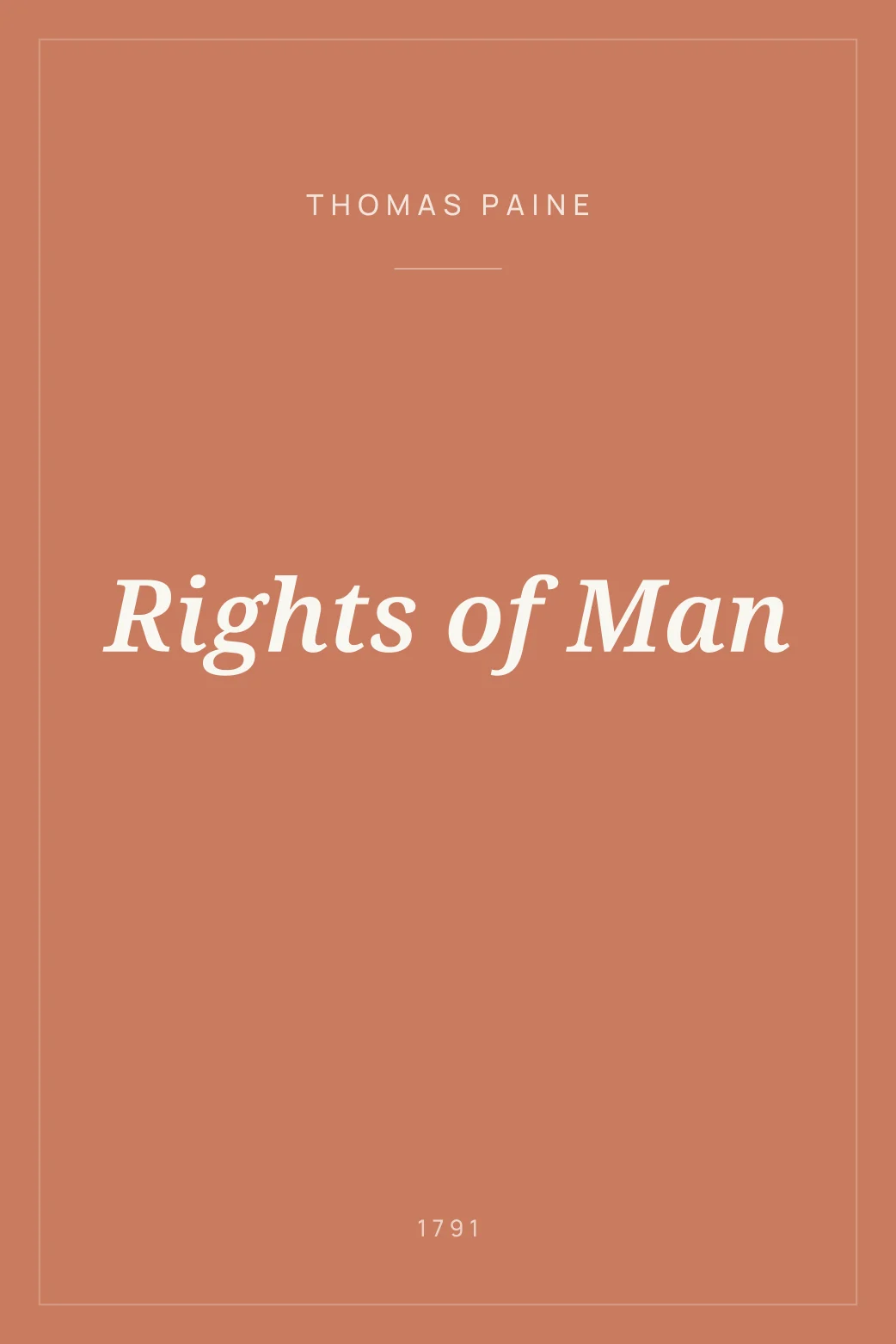 Portada de Rights of Man