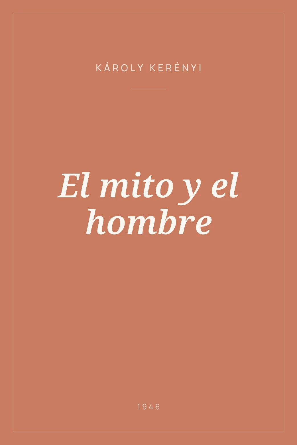 Portada de El mito y el hombre