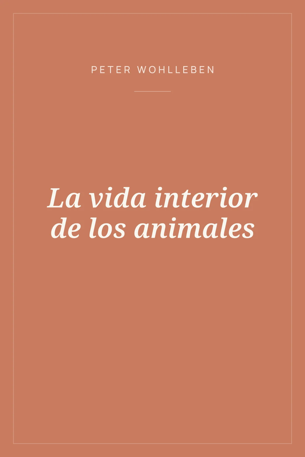 Portada de La vida interior de los animales
