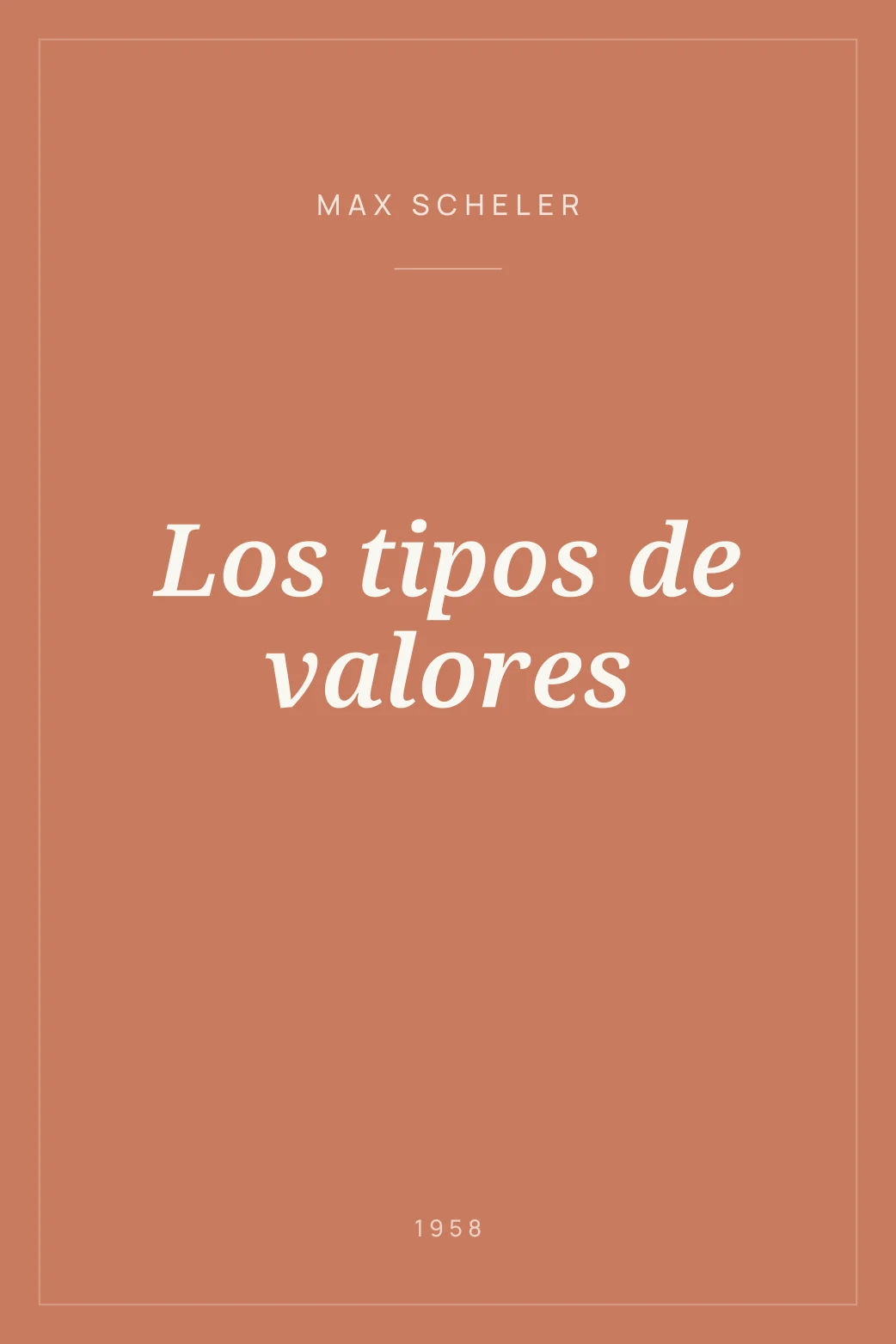 Portada de Los tipos de valores