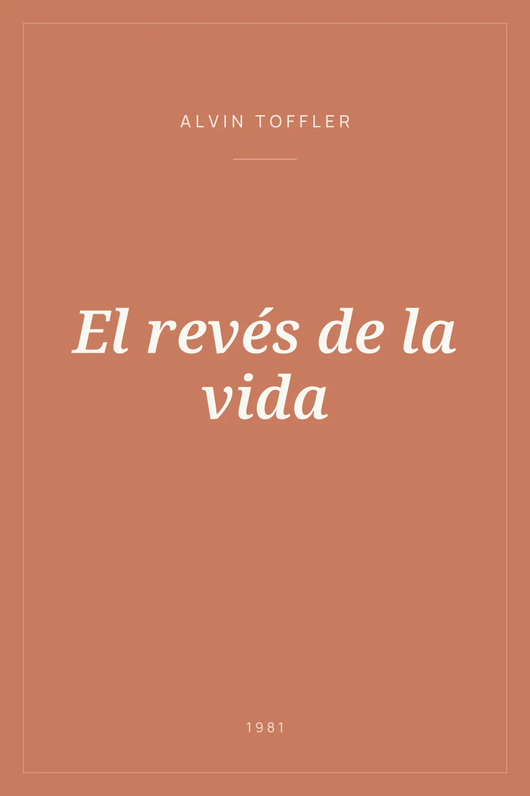 Portada de El revés de la vida
