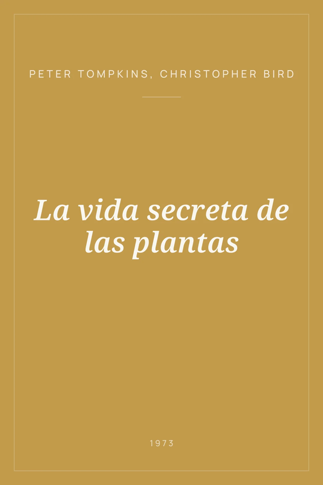 Portada de La vida secreta de las plantas