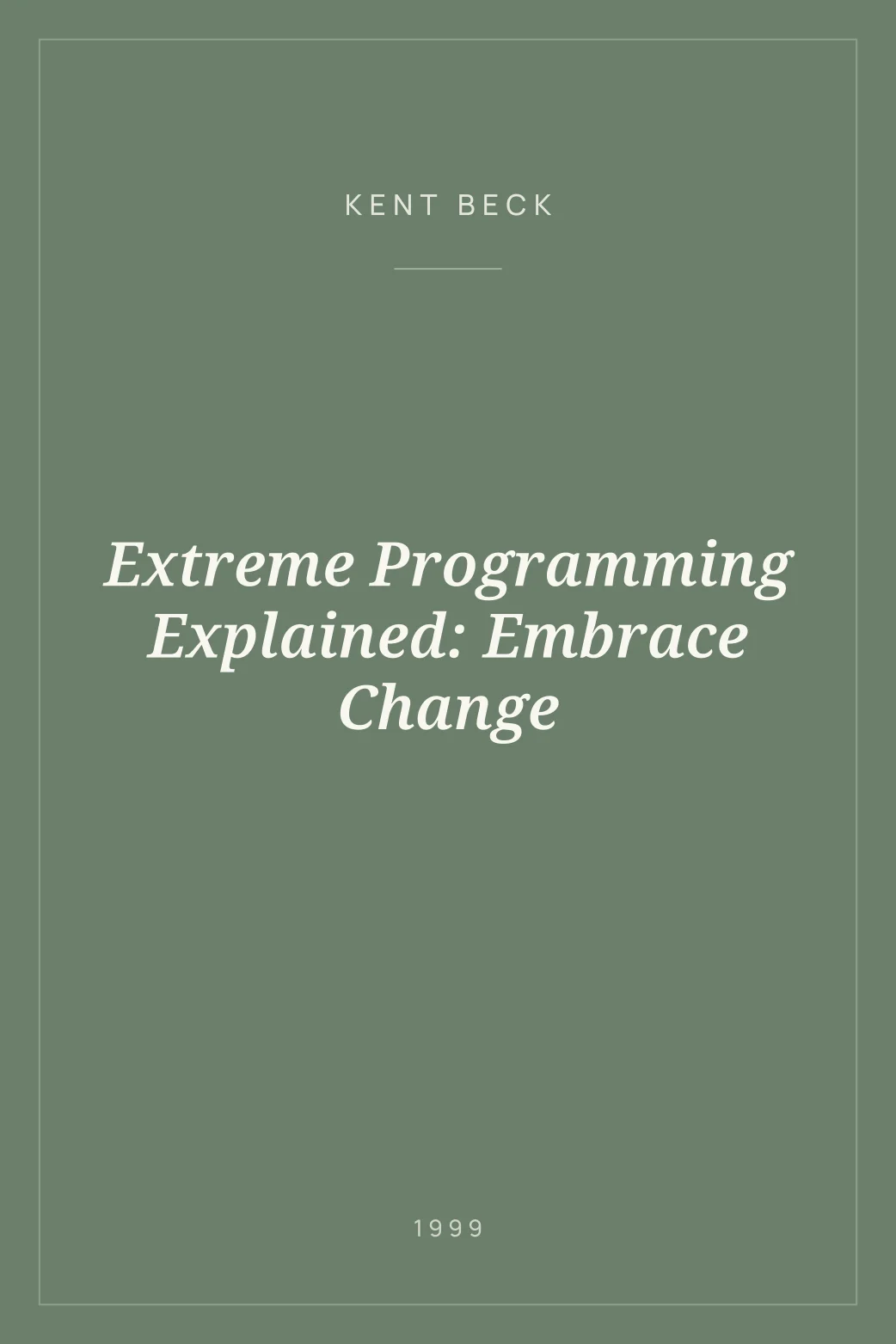 Portada de Extreme Programming Explained: Embrace Change