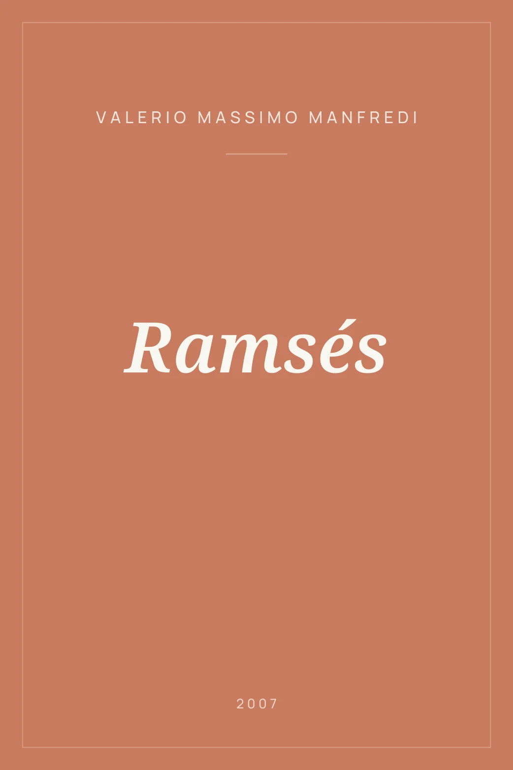 Portada de Ramsés