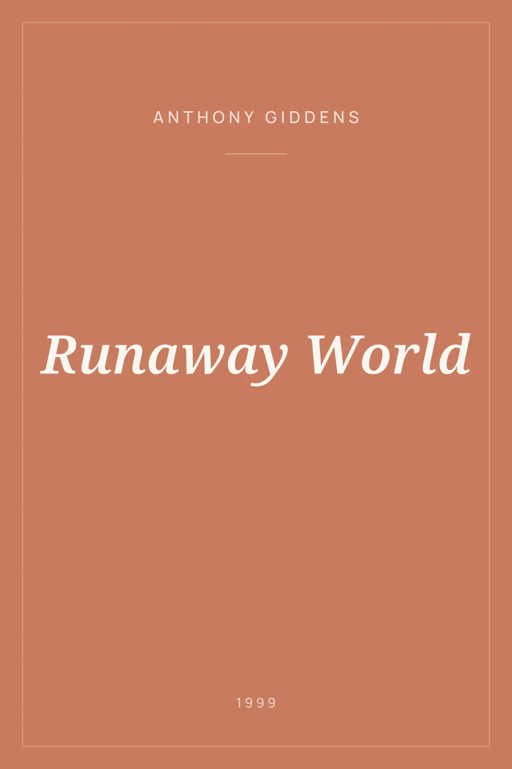 Portada de Runaway World