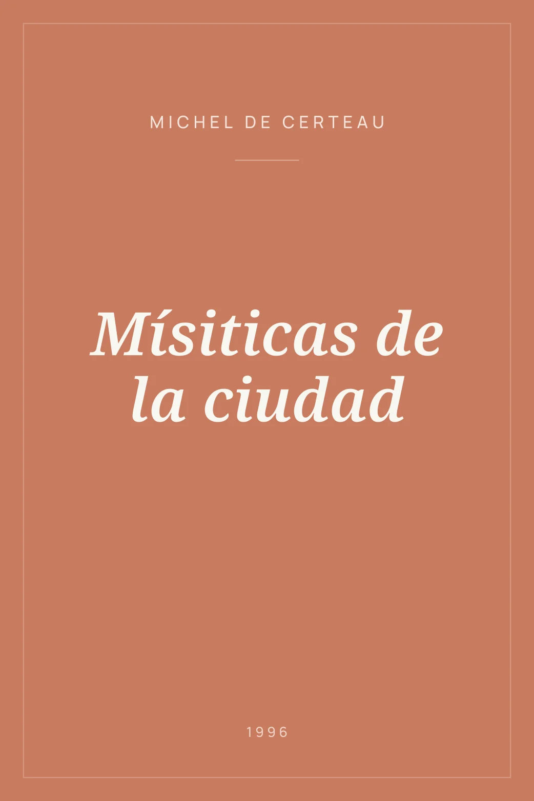 Portada de Mísiticas de la ciudad
