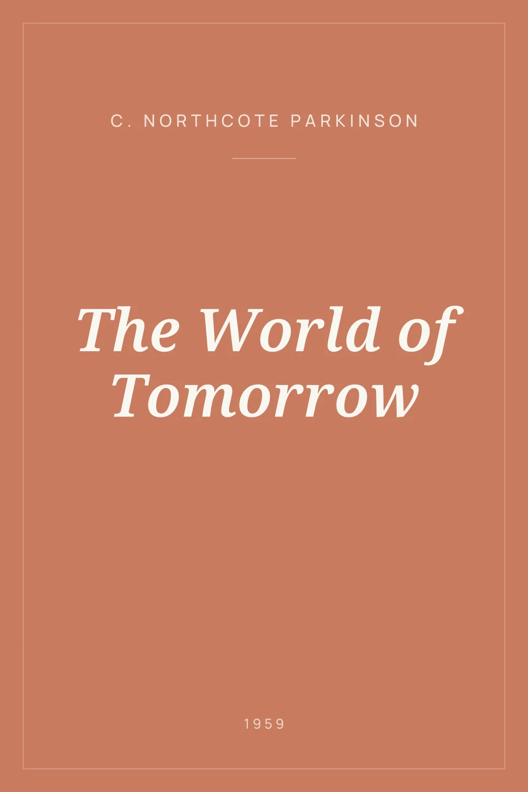 Portada de The World of Tomorrow