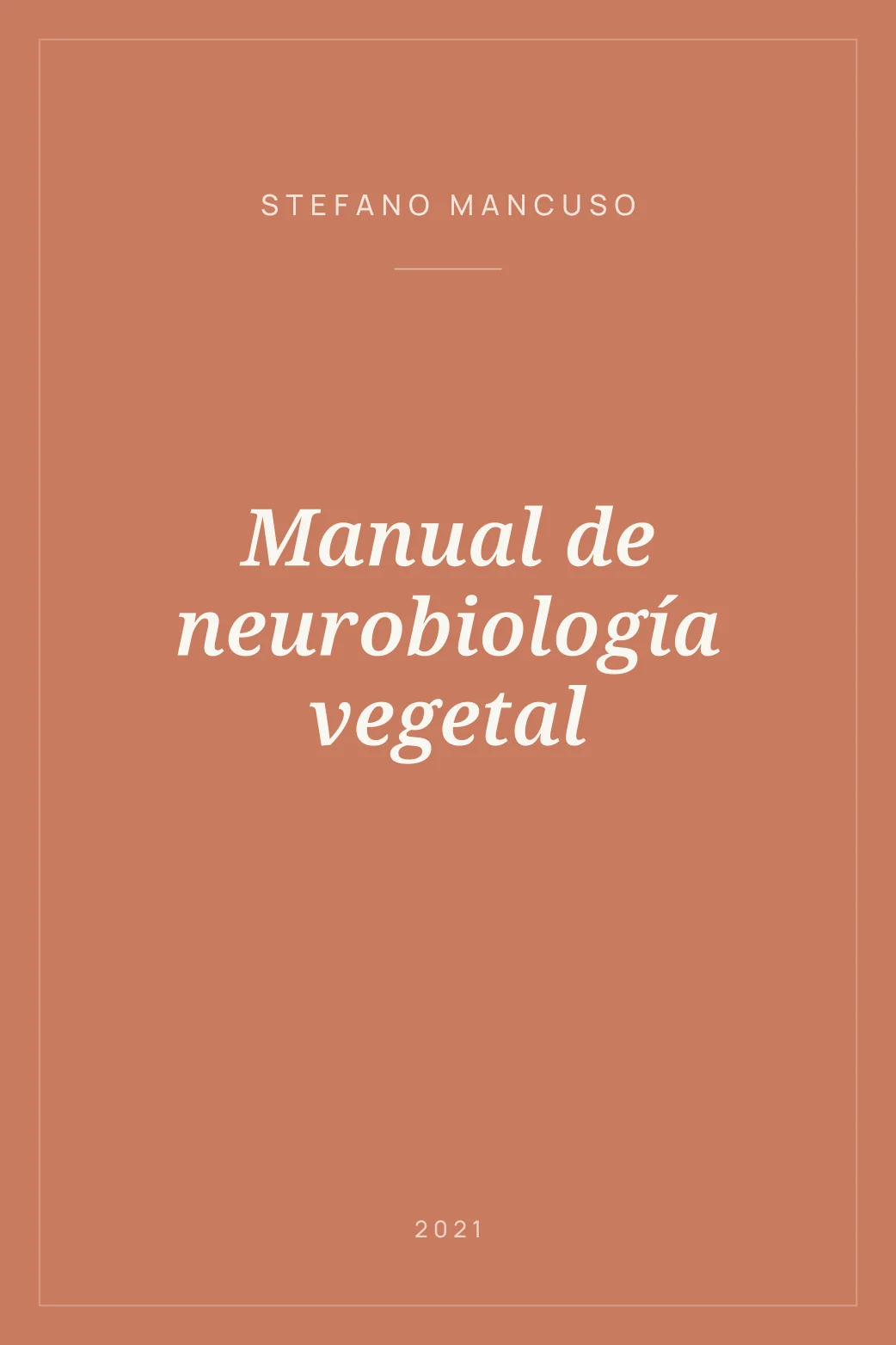 Portada de Manual de neurobiología vegetal