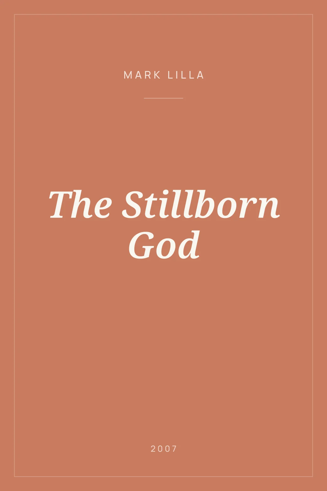 Portada de The Stillborn God