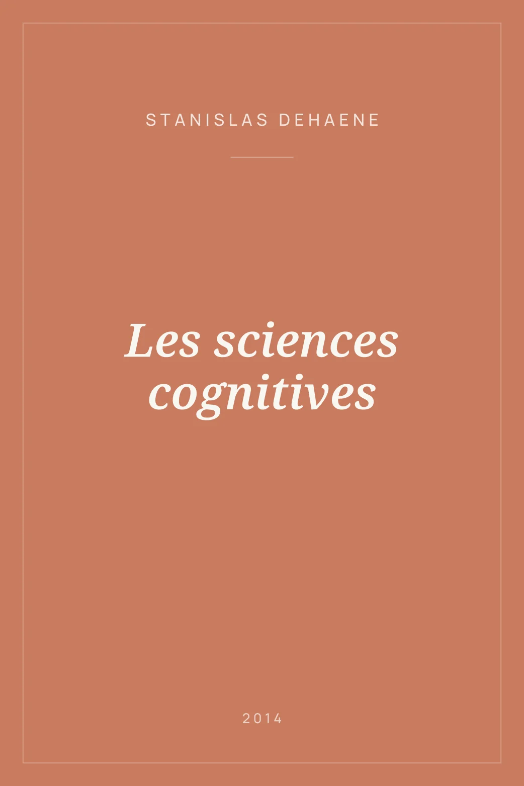 Portada de Les sciences cognitives
