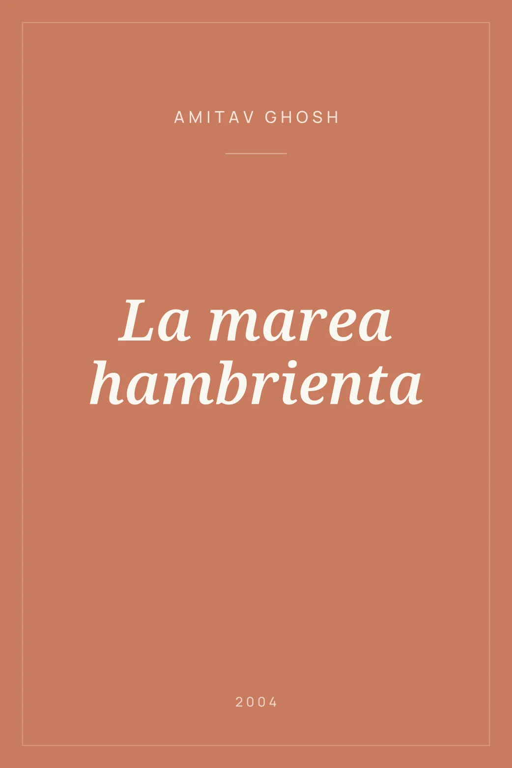 Portada de La marea hambrienta