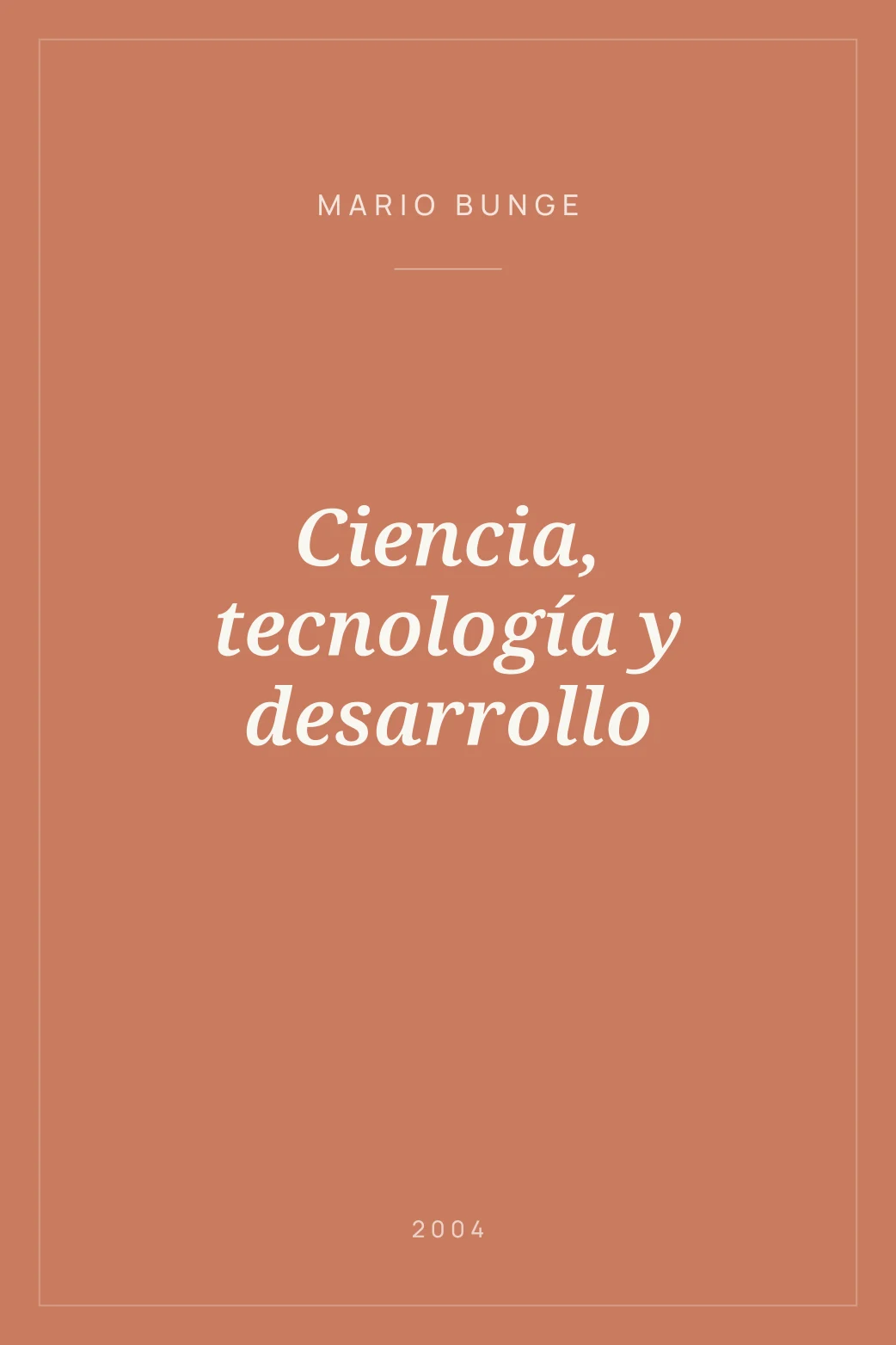 Portada de Ciencia, tecnología y desarrollo