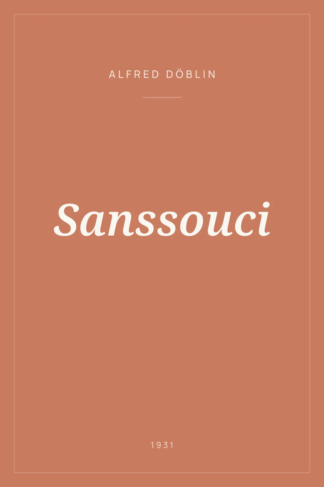 Portada de Sanssouci