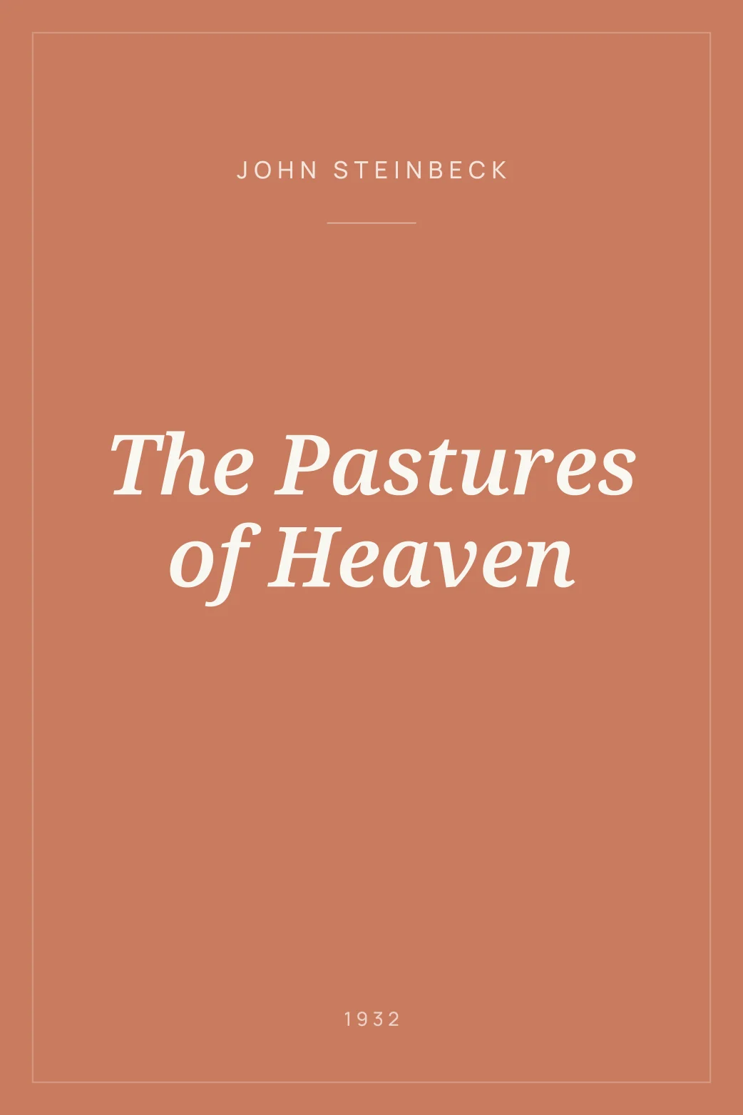 Portada de The Pastures of Heaven