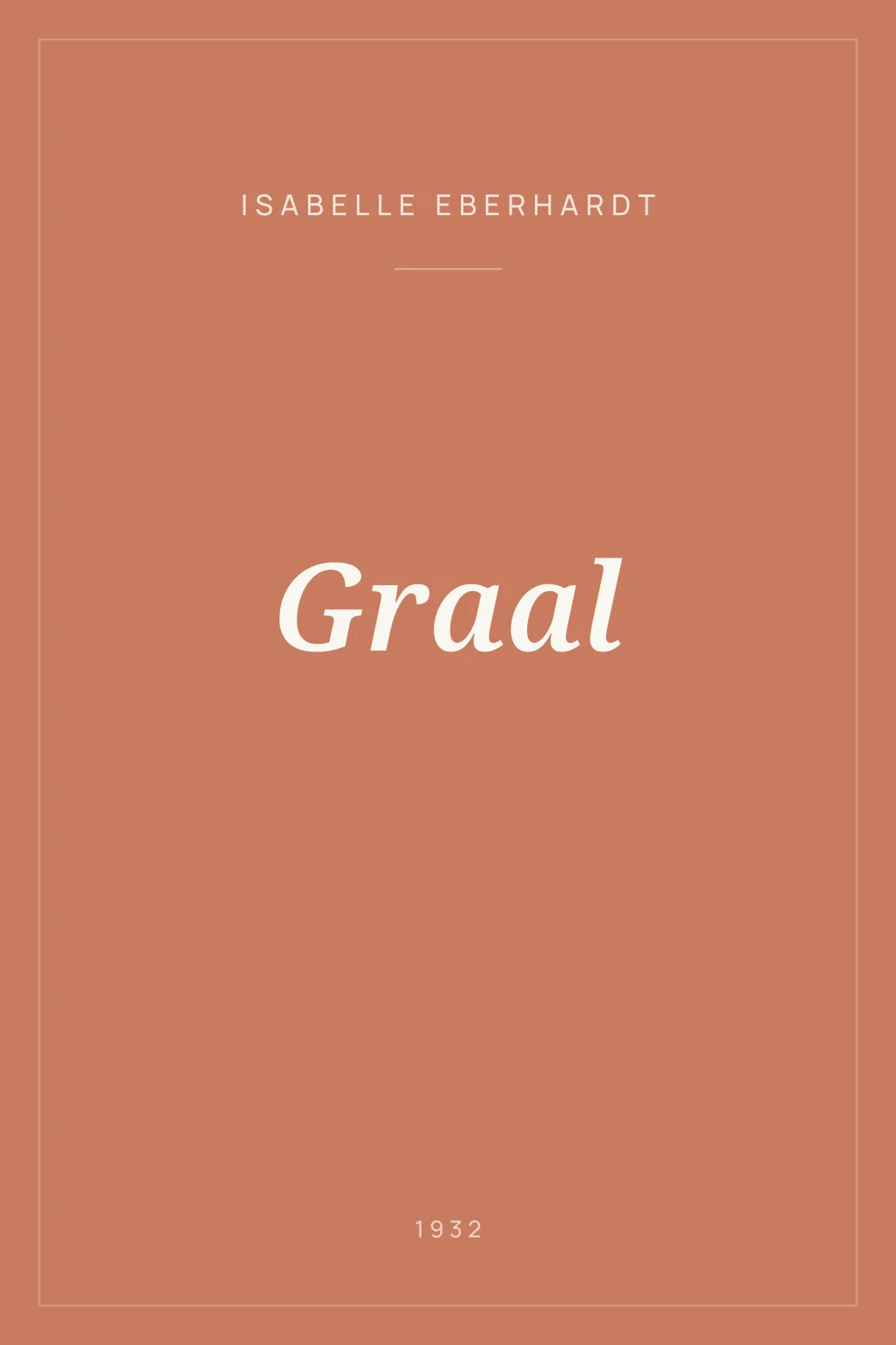 Portada de Graal