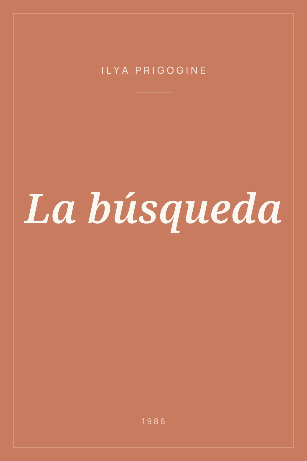 Portada de La búsqueda