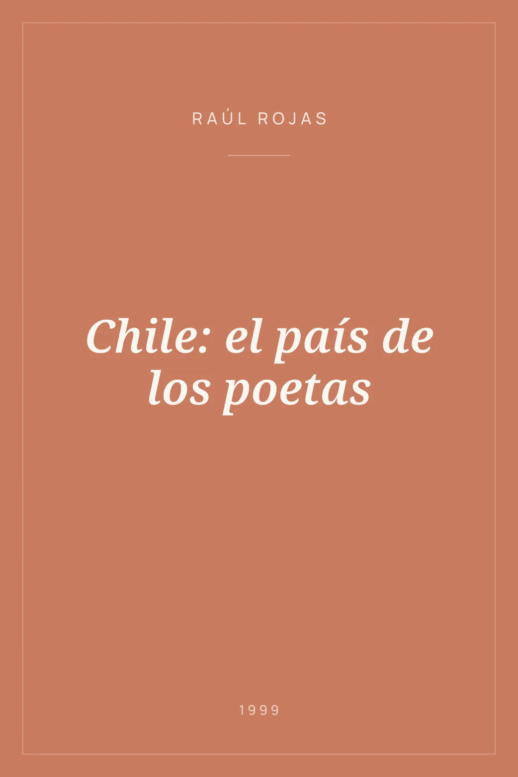Portada de Chile: el país de los poetas