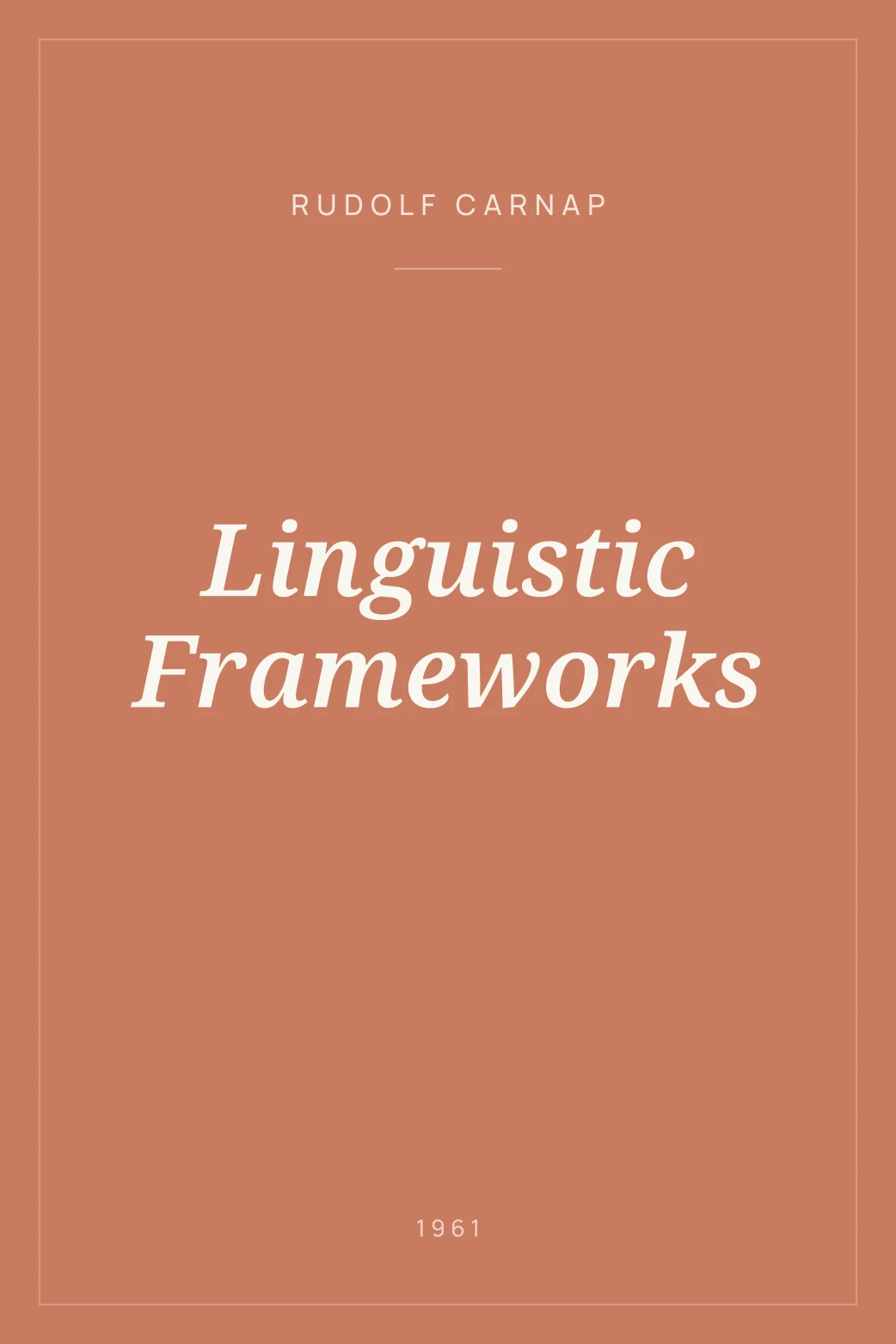 Portada de Linguistic Frameworks