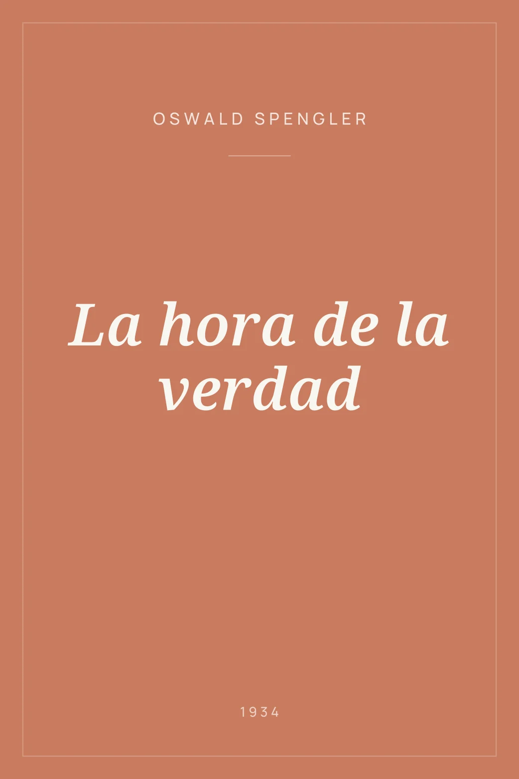 Portada de La hora de la verdad