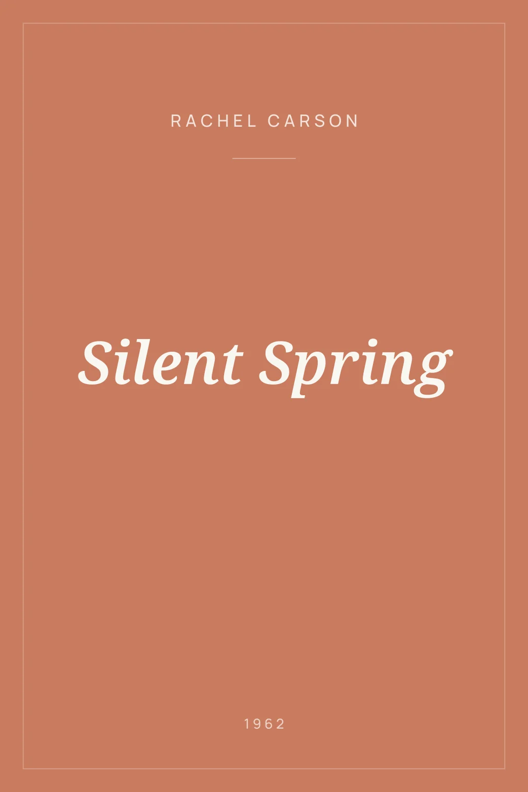 Portada de Silent Spring