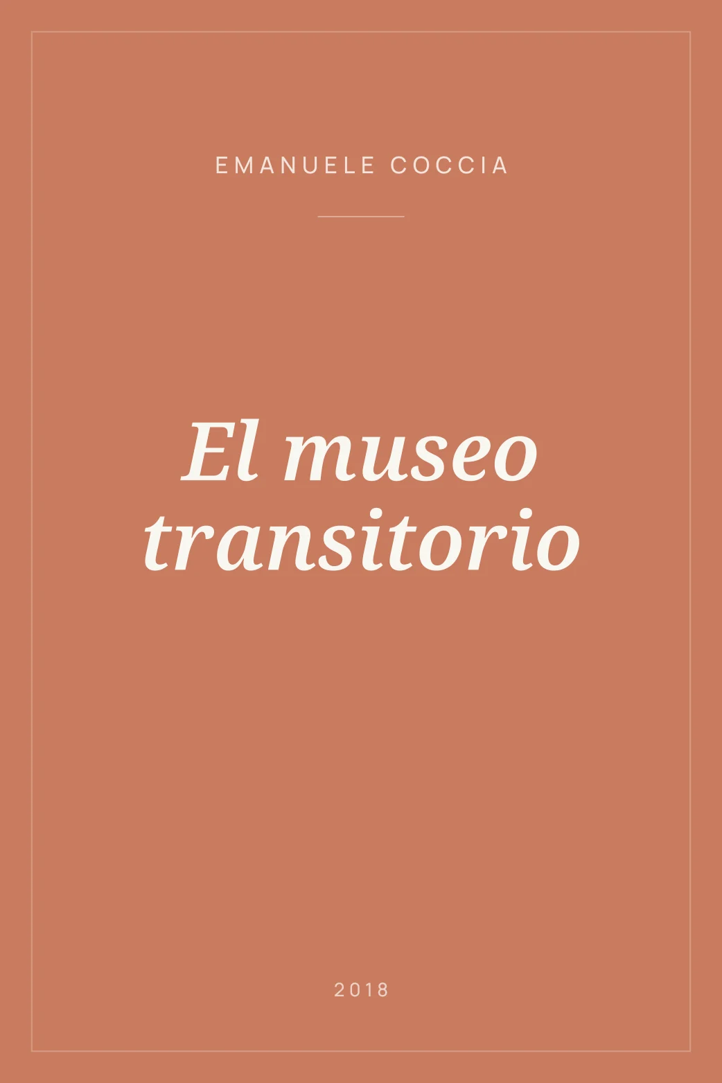 Portada de El museo transitorio