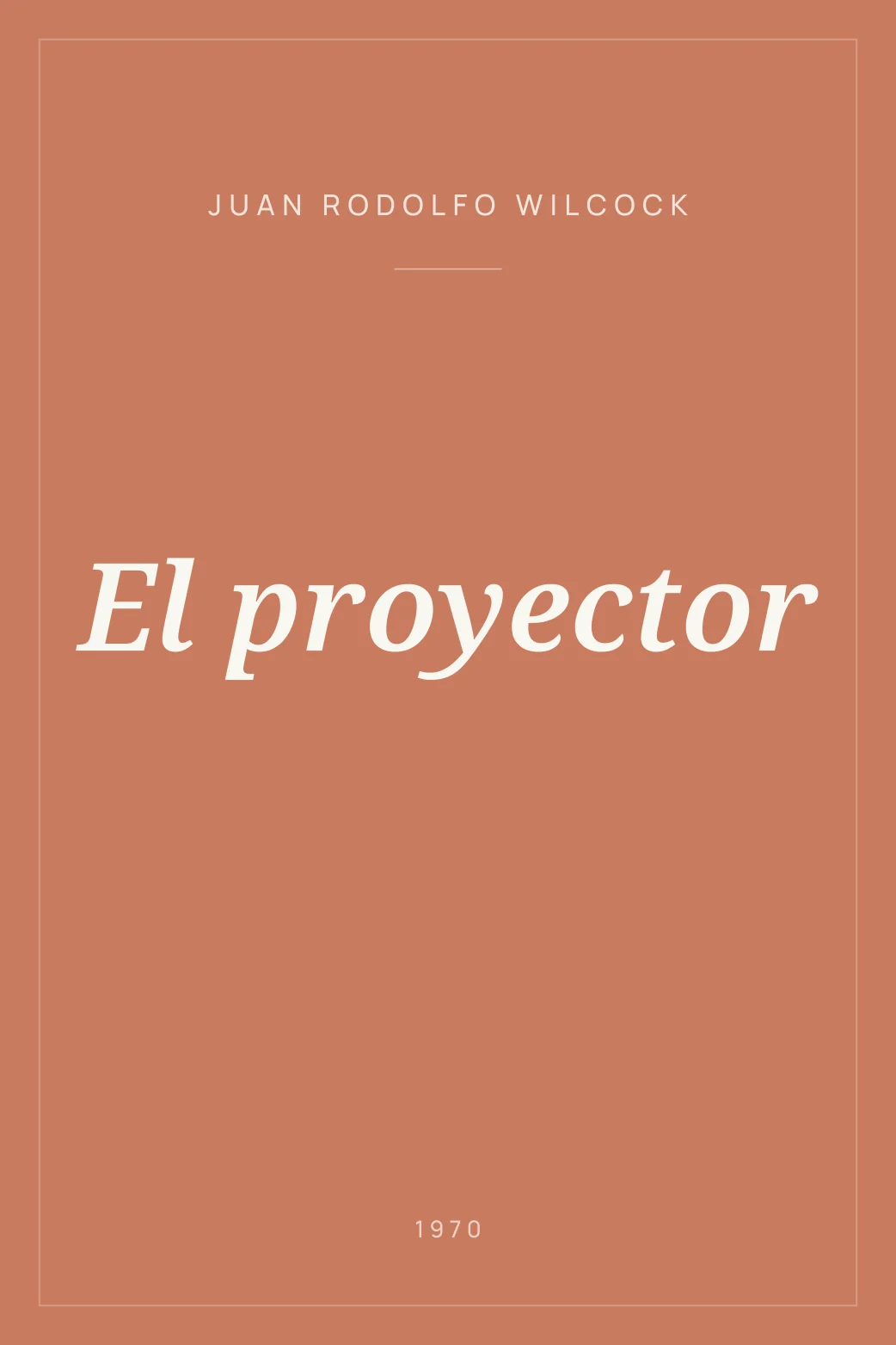 Portada de El proyector