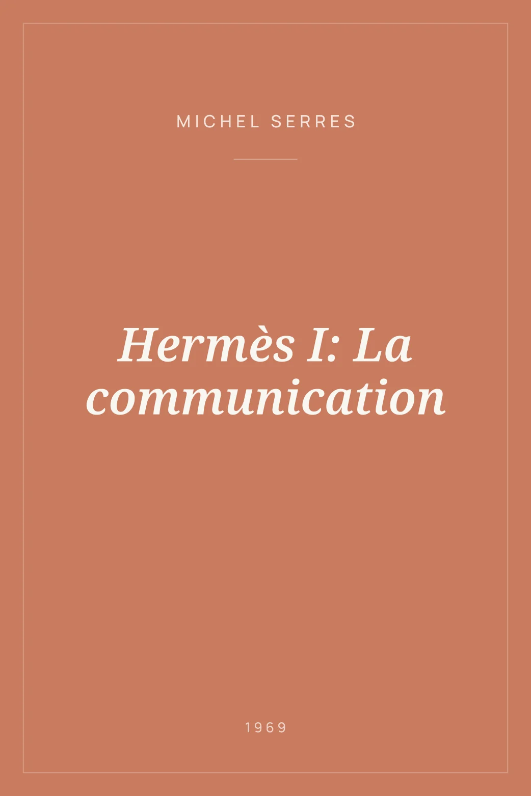Portada de Hermès I: La communication