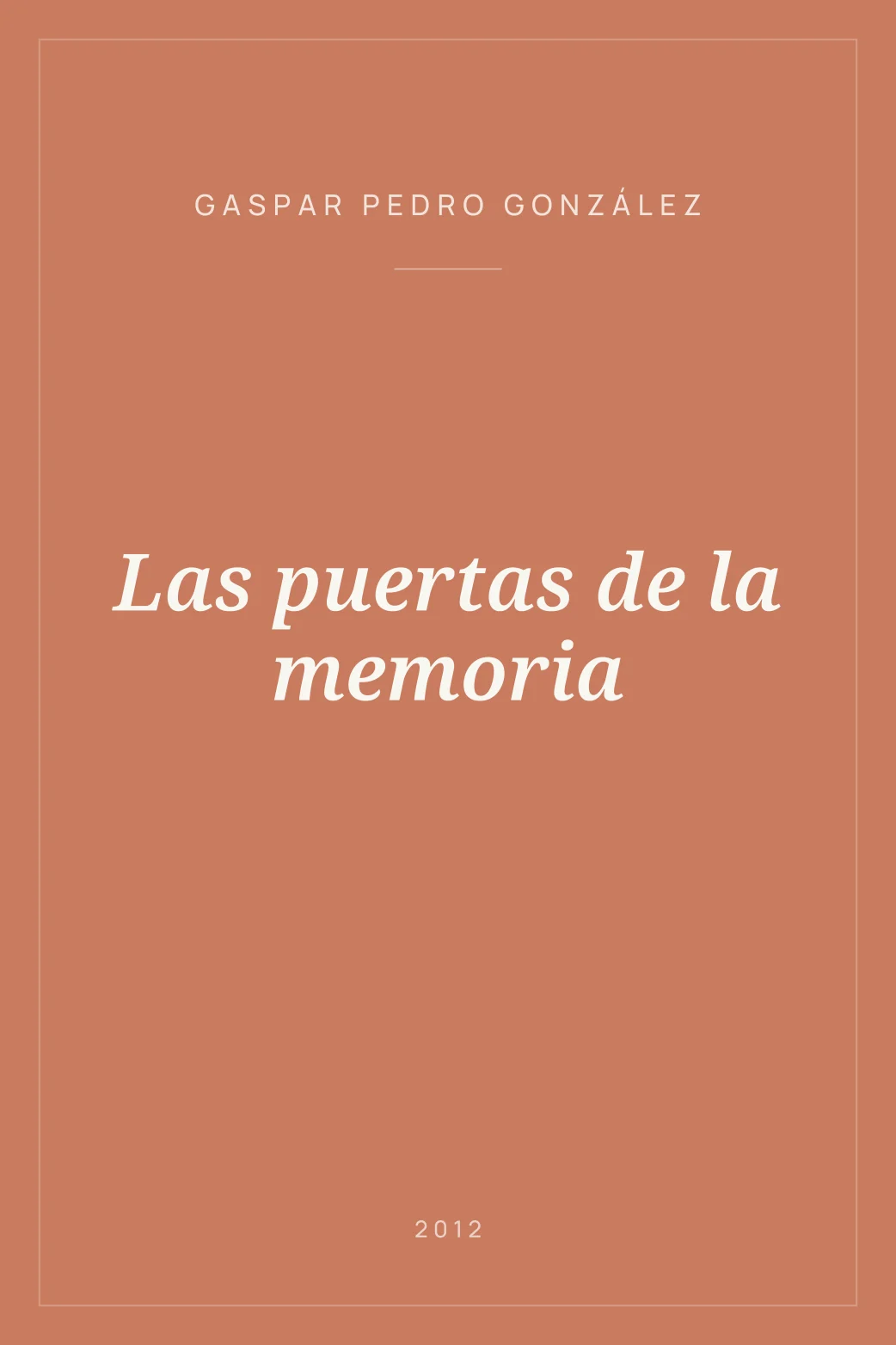 Portada de Las puertas de la memoria