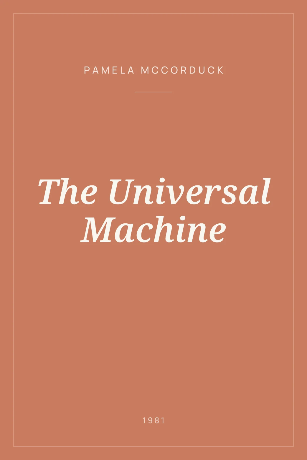 Portada de The Universal Machine