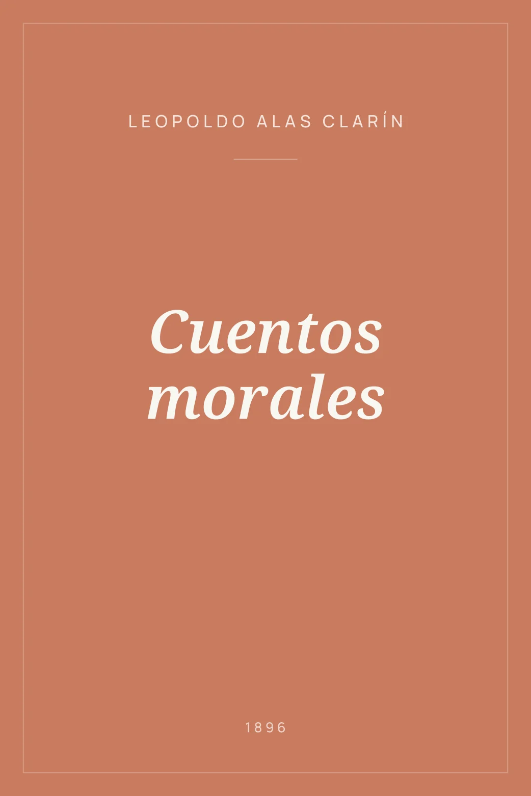 Portada de Cuentos morales