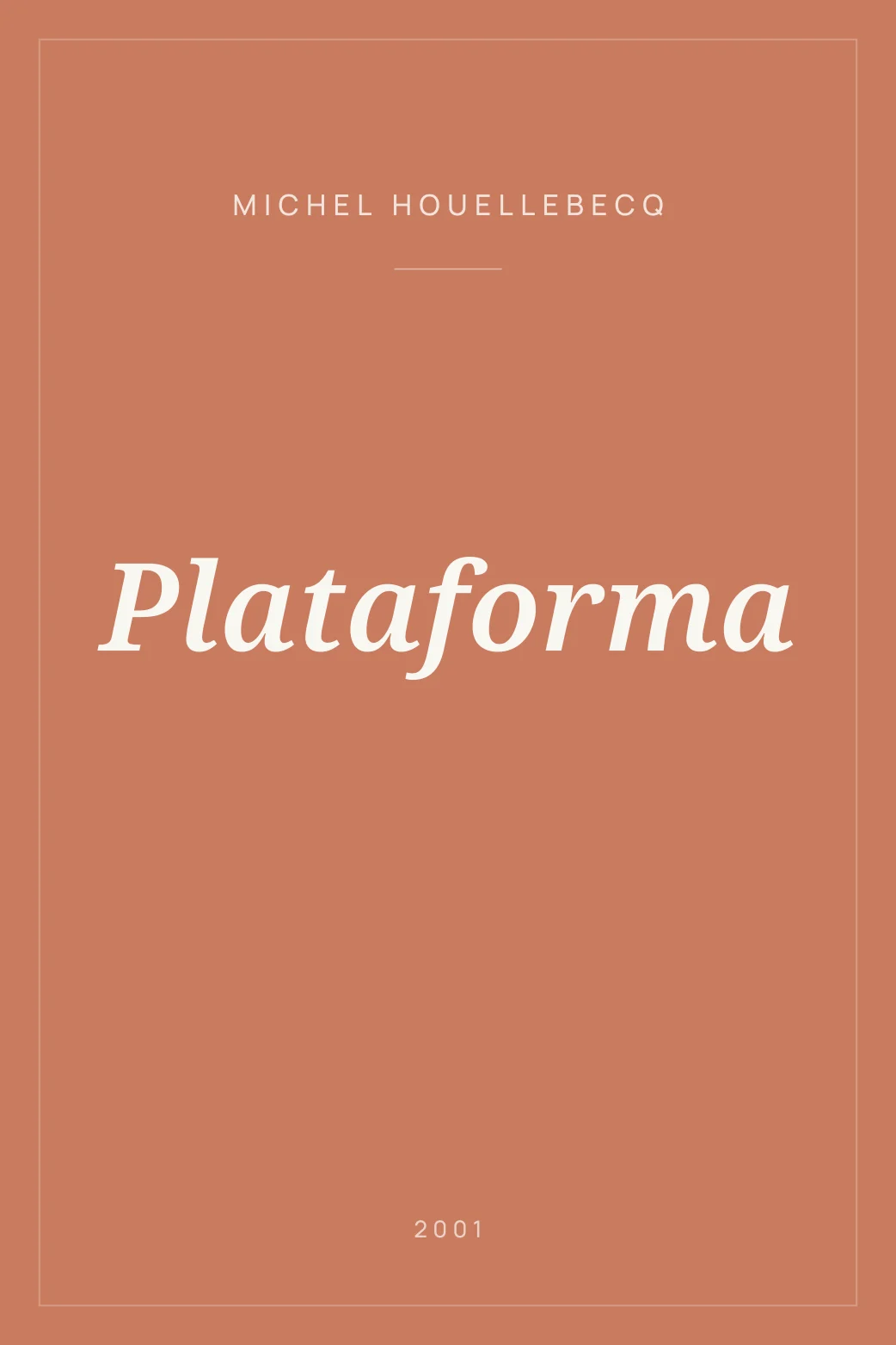 Portada de Plataforma