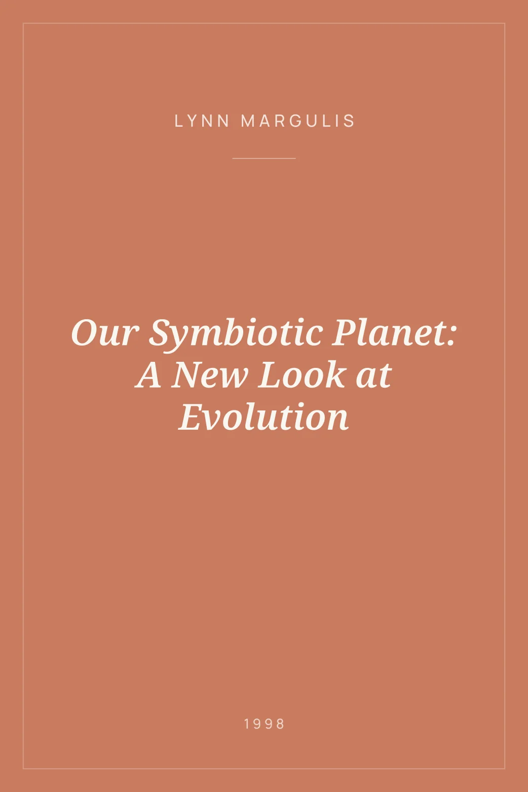 Portada de Our Symbiotic Planet: A New Look at Evolution