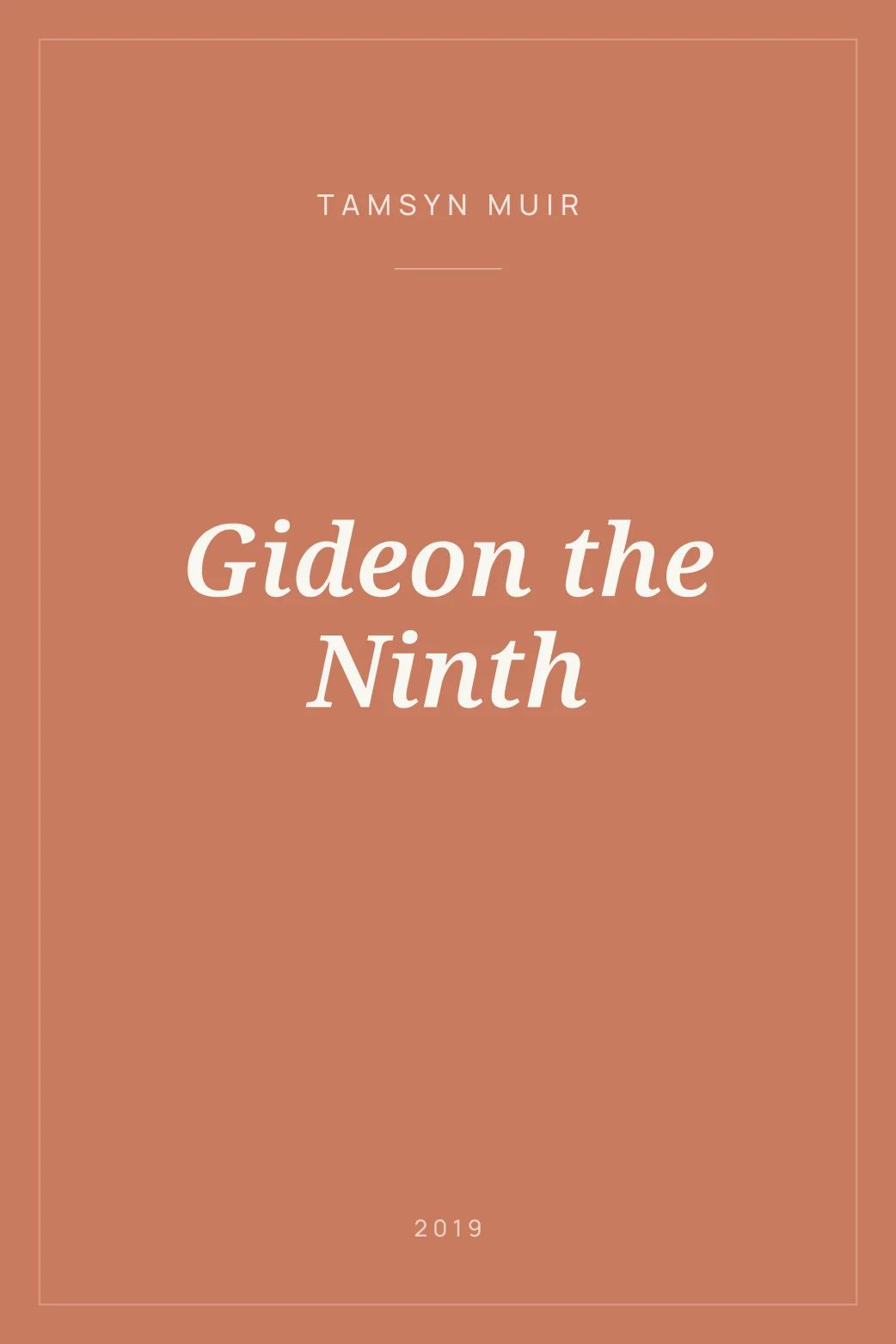 Portada de Gideon the Ninth