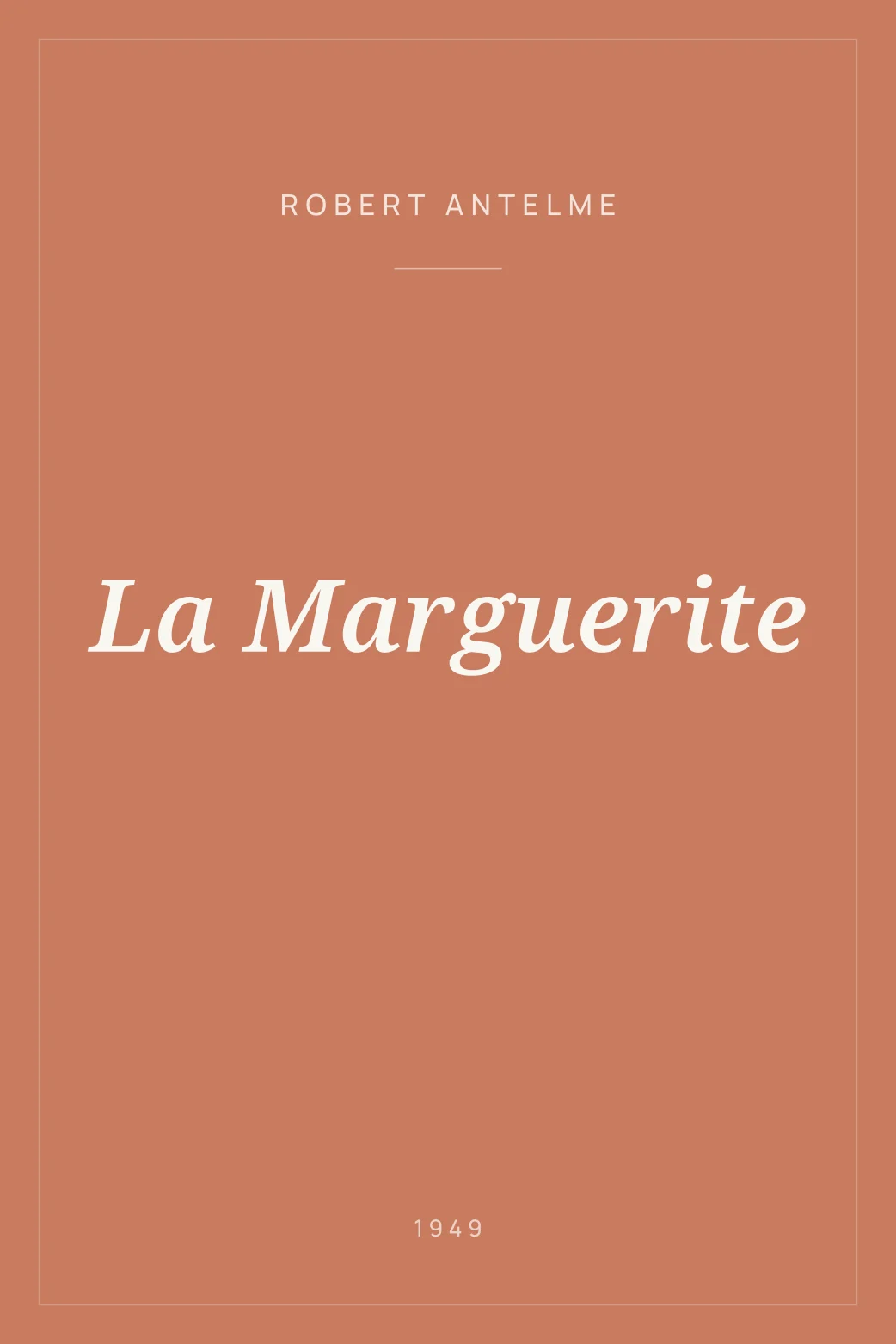 Portada de La Marguerite