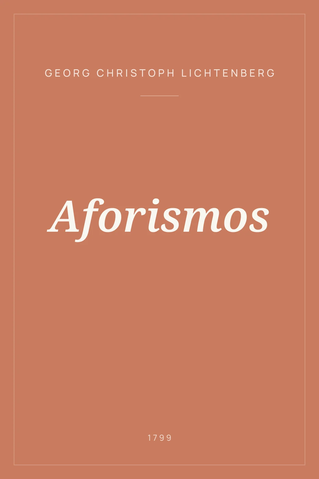 Portada de Aforismos