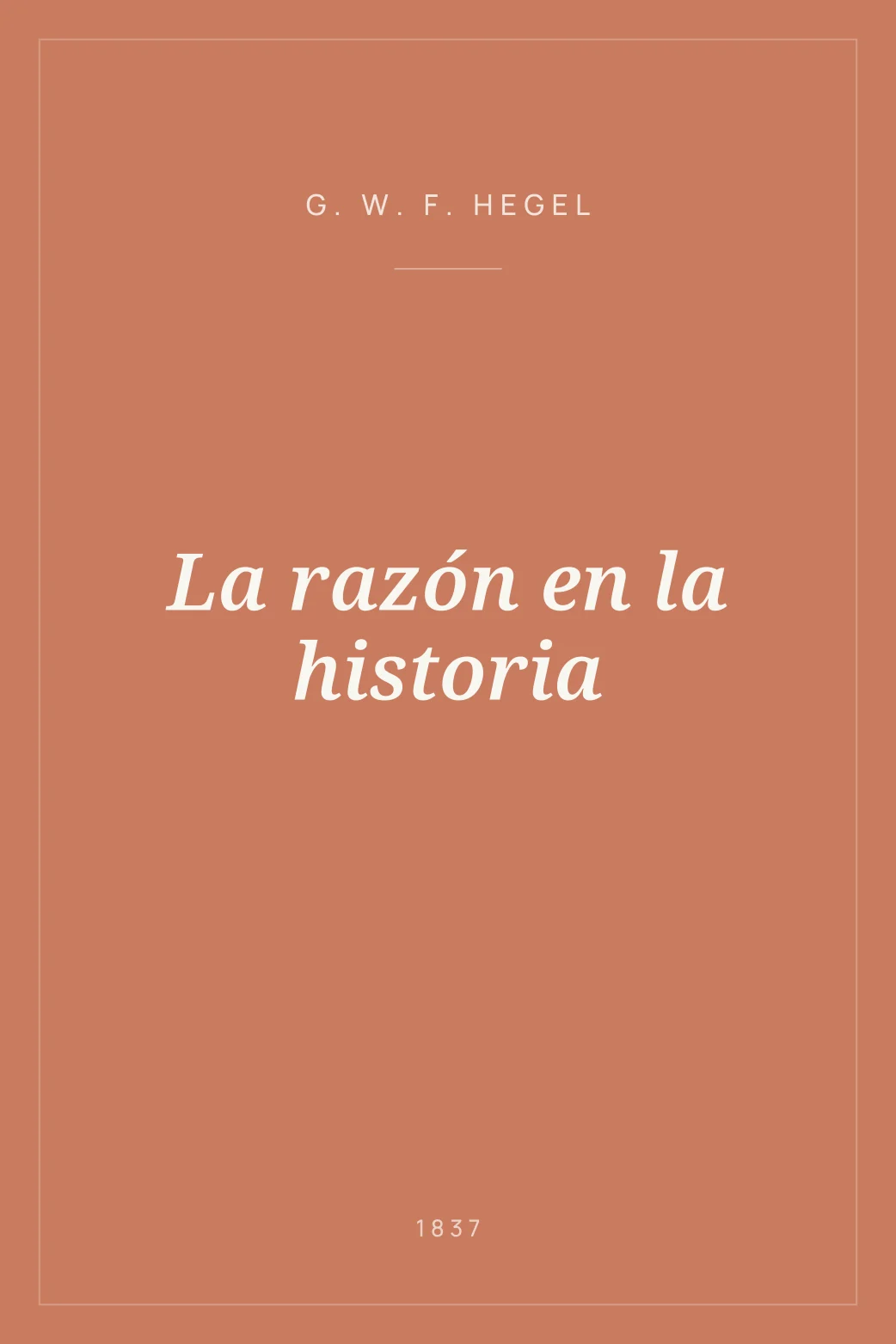 Portada de La razón en la historia