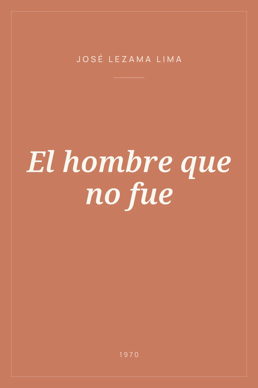 Portada de El hombre que no fue